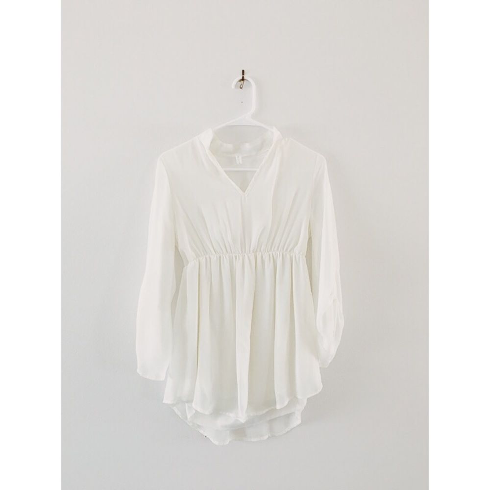 Maternity Flowy Chiffon Blouse